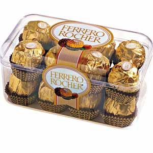caja 16 chocolates ferrero